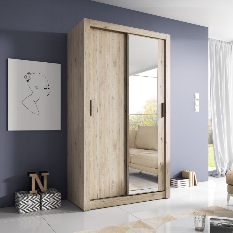 Arti 6 - 2 Sliding Door Wardrobe 120cm - Home Leaf Furniture