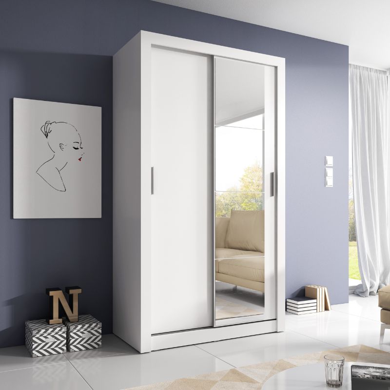 Arti 6 - 2 Sliding Door Wardrobe 120cm - Home Leaf Furniture