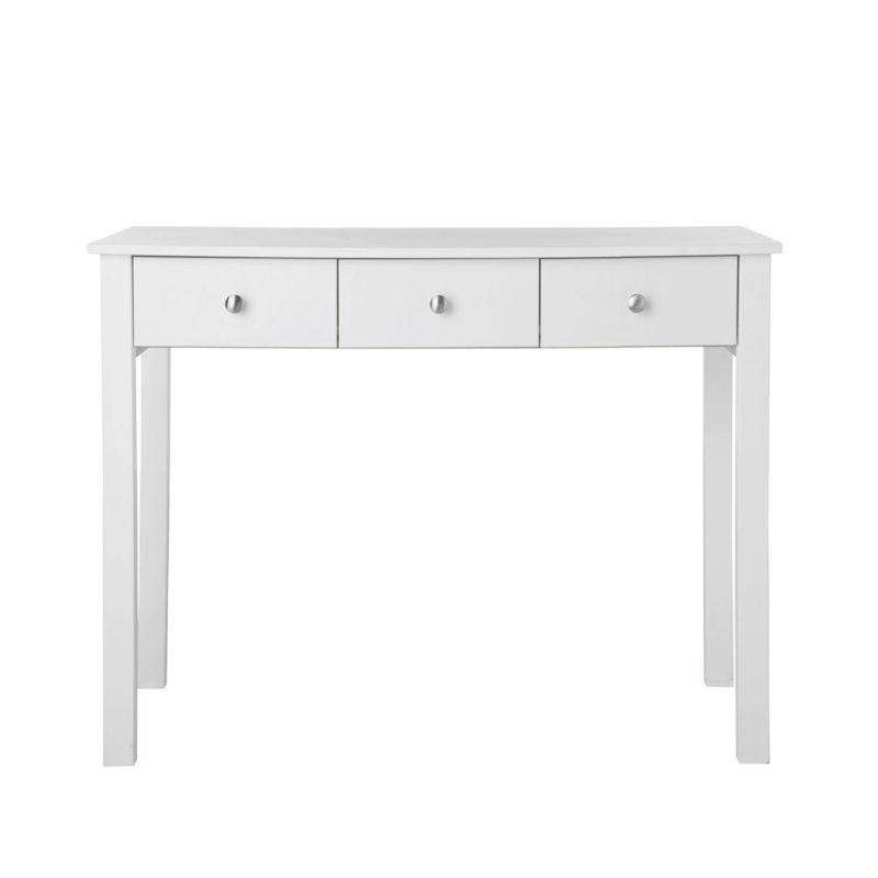 Florence 3 Drawer Dressing Table in White - Home Leaf Furniture